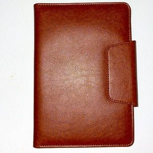 Leather iPad support with card holders